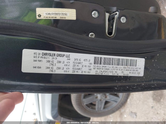 Aukcja sprzedaży 2015 Jeep Patriot High Altitude Edition, vin: 1C4NJRFBXFD176765, numer aukcji: 45084934