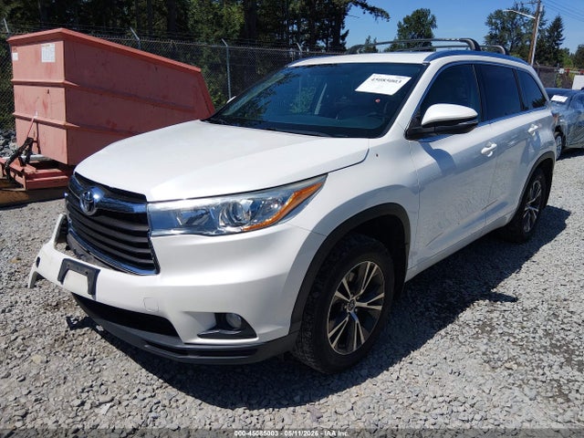 Toyota Highlander Xle V6 2016 5TDJKRFH2GS305894 Image 2