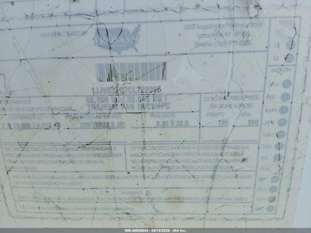 Продажа на аукционе авто 2012 Wabash National Corp Unknown, vin: 1JJV532D7CL729096, номер лота: 45085043