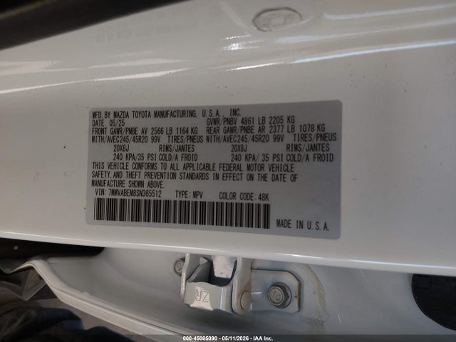 Aukcja sprzedaży 2025 Mazda Cx-50 2.5 S Premium Plus Package, vin: 7MMVABEM8SN365512, numer aukcji: 45085090