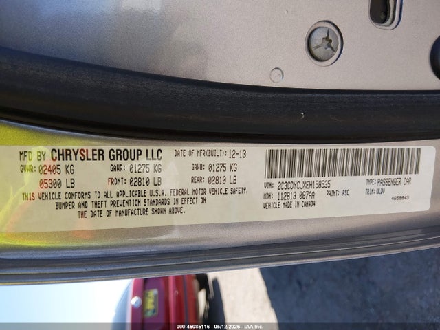 2C3CDYCJXEH158535 Dodge Challenger Srt8