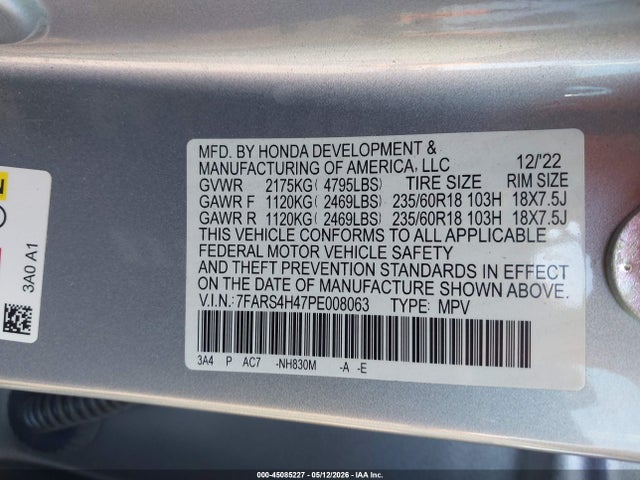 Honda Cr-v Ex Awd 2023 7FARS4H47PE008063 Image 9