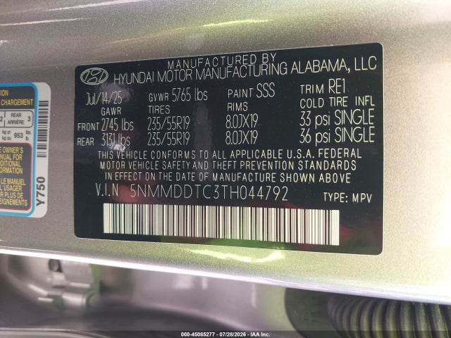 Продажа на аукционе авто 2026 Genesis Gv70 3.5t Sport Advanced, vin: 5NMMDDTC3TH044792, номер лота: 45085277