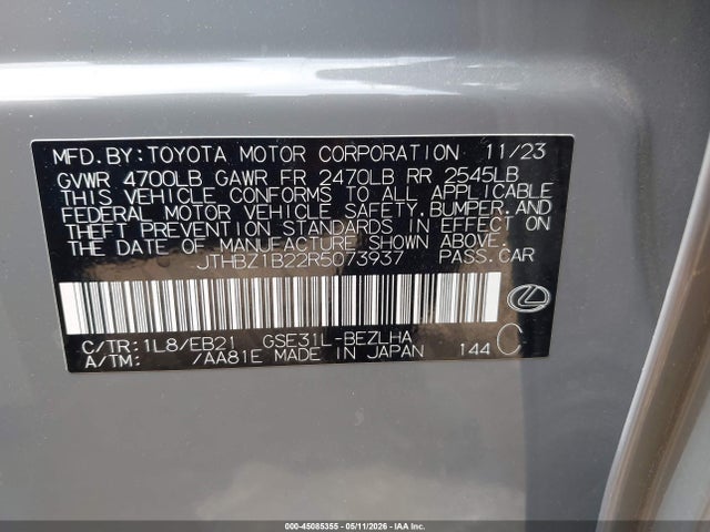 Aukcja sprzedaży 2024 Lexus Is 350 F Sport Design, vin: JTHBZ1B22R5073937, numer aukcji: 45085355