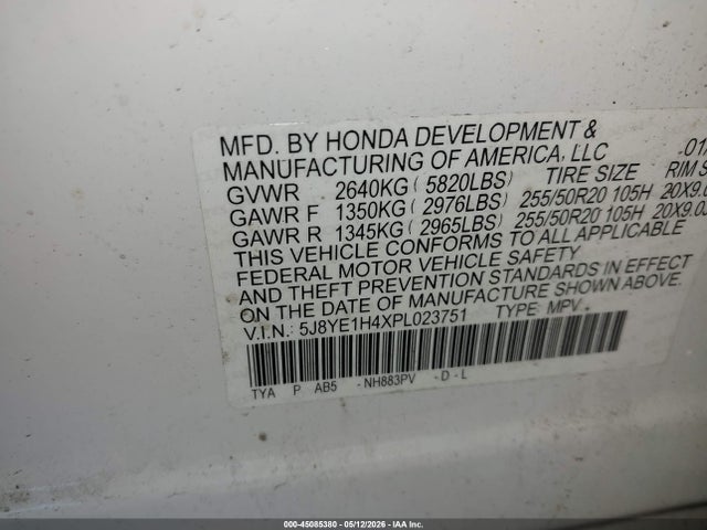 Продаж на аукціоні авто 2023 Acura Mdx Technology Package, vin: 5J8YE1H4XPL023751, номер лоту: 45085380