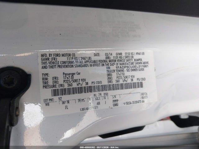 Ford C-max Energi Sel 2014 1FADP5CU0EL511681 Image 9