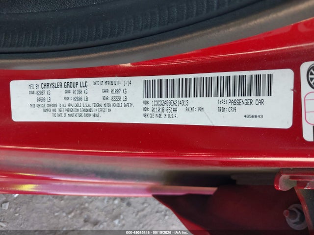 45085446 :رقم المزاد ، 1C3CDZAB9EN214313 vin ، 2014 Dodge Avenger Se مزاد بيع