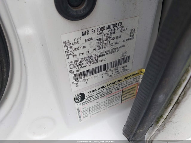Продажа на аукционе авто 2011 Ford Expedition El Limited, vin: 1FMJK1K5XBEF12850, номер лота: 45085588
