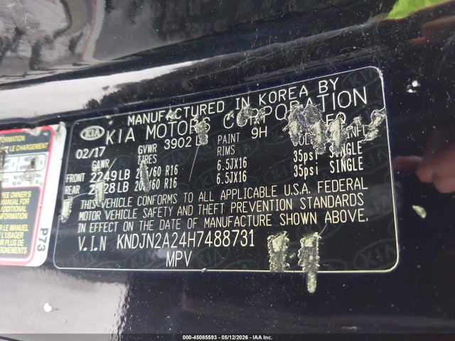 KIA Soul 2017 KNDJN2A24H7488731 Image 9
