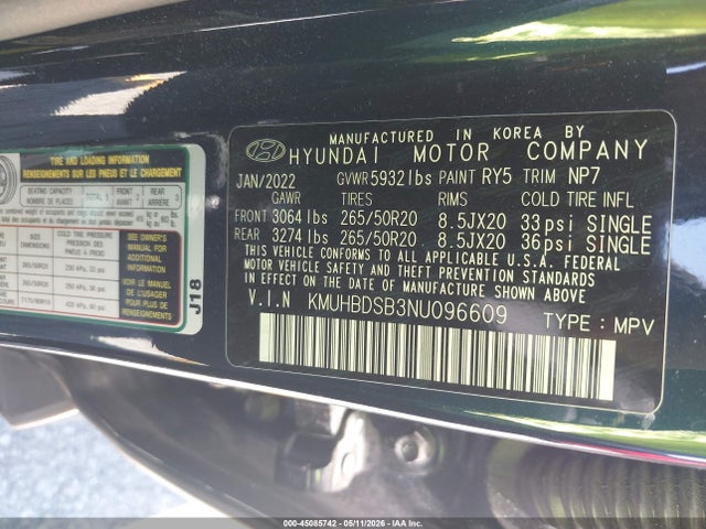 Genesis Gv80 2.5t Awd 2022 KMUHBDSB3NU096609 Image 9