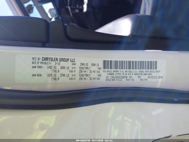 Aukcja sprzedaży 2012 Jeep Grand Cherokee Laredo, vin: 1C4RJFAG3CC268708, numer aukcji: 45085755
