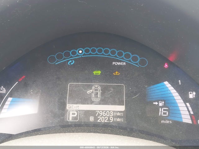 45085843 :رقم المزاد ، JN1AZ0CP7CT022067 vin ، 2012 Nissan Leaf Sl مزاد بيع