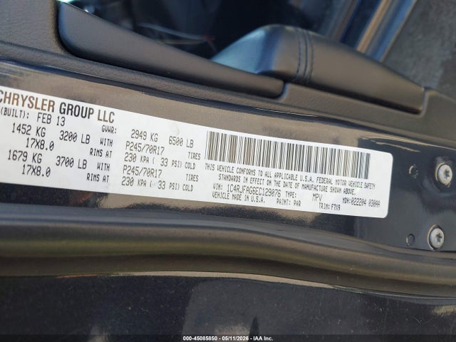 Продажа на аукционе авто 2014 Jeep Grand Cherokee Laredo, vin: 1C4RJFAG6EC129076, номер лота: 45085850