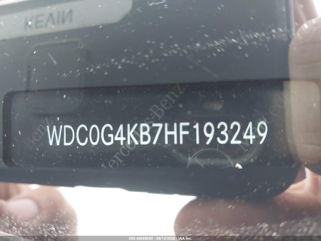 Aukcja sprzedaży 2017 Mercedes-benz Glc 300 4matic, vin: WDC0G4KB7HF193249, numer aukcji: 45086050
