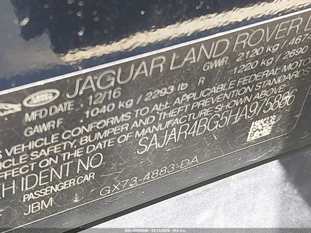 SAJAR4BG5HA975886 Jaguar Xe 25t