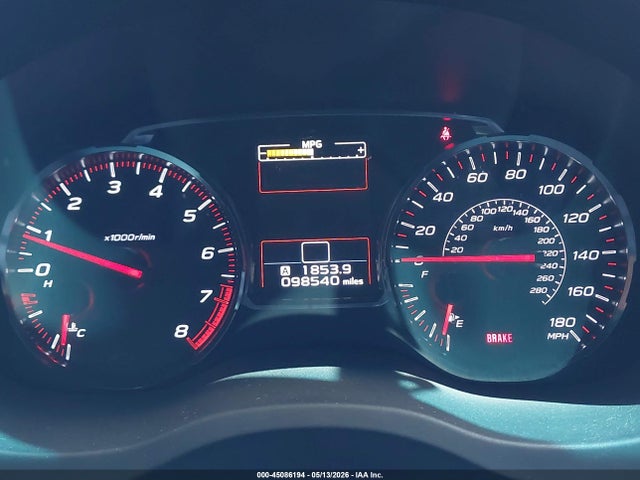 Aukcja sprzedaży 2018 Subaru Wrx Limited, vin: JF1VA1F69J9837093, numer aukcji: 45086194