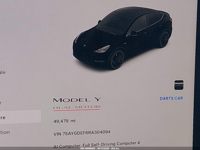 Продажа на аукционе авто 2024 Tesla Model Y Performance Dual Motor All-wheel Drive, vin: 7SAYGDEF6RA304094, номер лота: 45086402