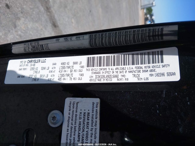 45086486 :رقم المزاد ، 3D3KS28L09G516002 vin ، 2009 Dodge Ram 2500 Laramie مزاد بيع