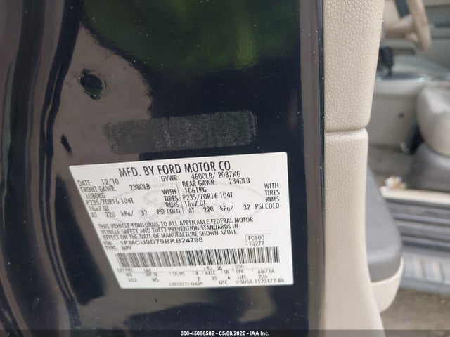 Aukcja sprzedaży 2011 Ford Escape Xlt, vin: 1FMCU9D79BKB24798, numer aukcji: 45086582