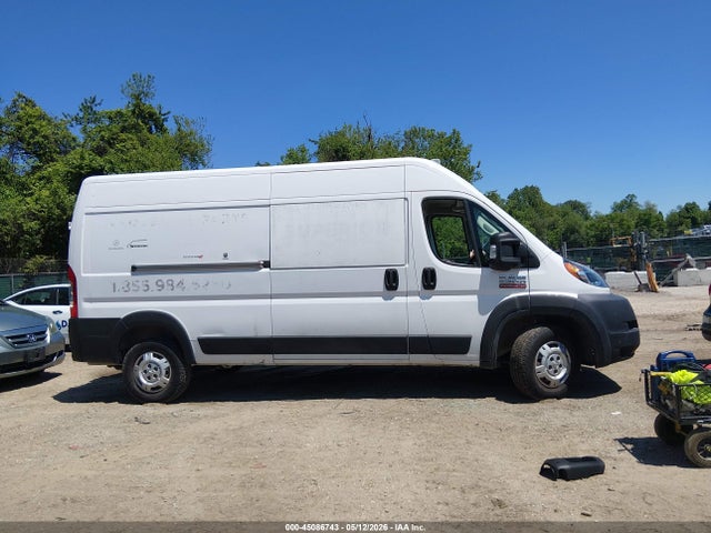 2021 Ram Promaster 2500 High Roof 159 Wb მანქანა იყიდება აუქციონზე, vin: 3C6LRVDG2ME542616, აუქციონის ნომერი: 45086743