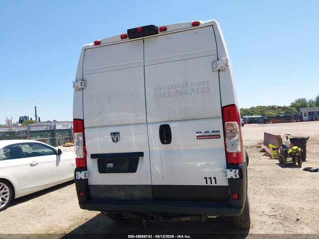 2021 Ram Promaster 2500 High Roof 159 Wb მანქანა იყიდება აუქციონზე, vin: 3C6LRVDG2ME542616, აუქციონის ნომერი: 45086743