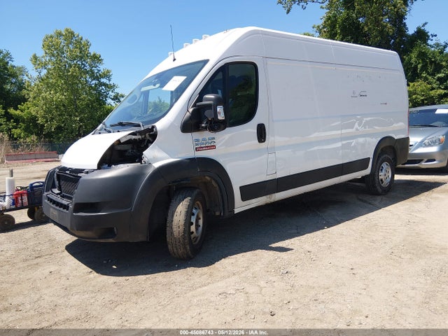2021 Ram Promaster 2500 High Roof 159 Wb მანქანა იყიდება აუქციონზე, vin: 3C6LRVDG2ME542616, აუქციონის ნომერი: 45086743