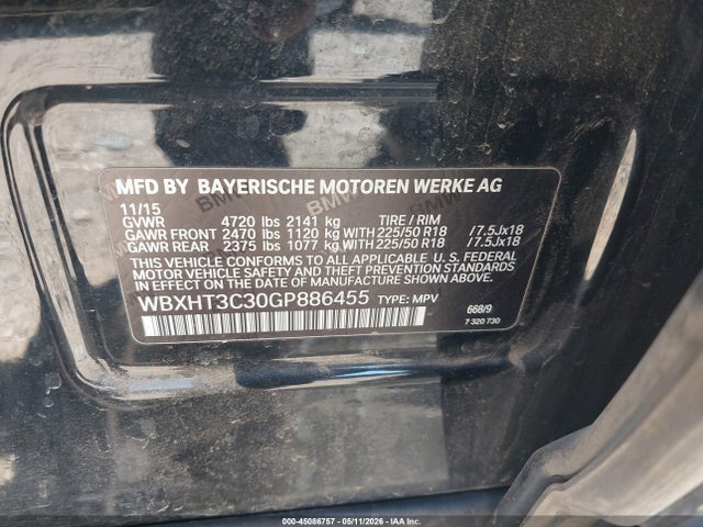 BMW X1 Xdrive28i 2016 WBXHT3C30GP886455 Image 9