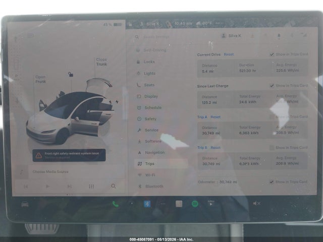 Aukcja sprzedaży 2025 Tesla Model 3 Long Range Rear-wheel Drive/standard Rear-wheel Drive, vin: 5YJ3E1EA6SF005231, numer aukcji: 45087091