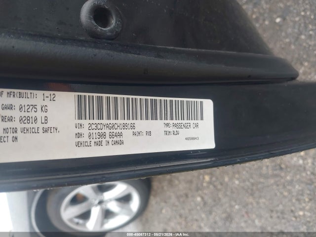 Продажа на аукционе авто 2012 Dodge Challenger Sxt, vin: 2C3CDYAG0CH189166, номер лота: 45087312