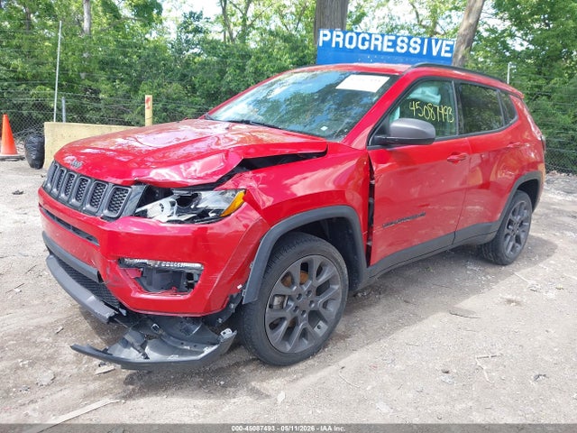 Продаж на аукціоні авто 2021 Jeep Compass 80th Anniversary, vin: 3C4NJDEB6MT537209, номер лоту: 45087493