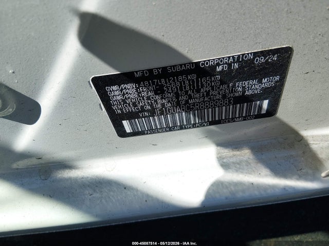 Subaru Impreza Base 5-door 2024 JF1GUABC5R8889883 Image 9