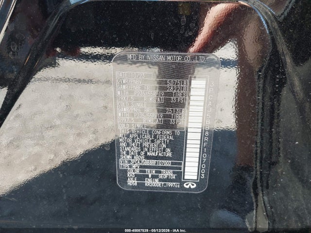 2024 Infiniti Qx50 Luxe მანქანა იყიდება აუქციონზე, vin: 3PCAJ5BB8RF107003, აუქციონის ნომერი: 45087539