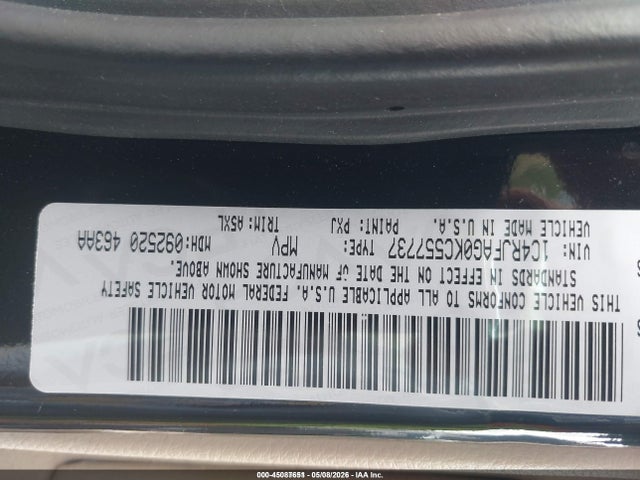 45087651 :رقم المزاد ، 1C4RJFAG0KC557737 vin ، 2019 Jeep Grand Cherokee Laredo E 4x4 مزاد بيع