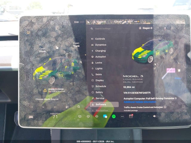 Aukcja sprzedaży 2022 Tesla Model 3 Long Range Dual Motor All-wheel Drive, vin: 5YJ3E1EB7NF248771, numer aukcji: 45088063
