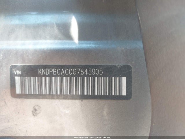45088206 :رقم المزاد ، KNDPBCAC0G7845905 vin ، 2016 Kia Sportage Lx مزاد بيع