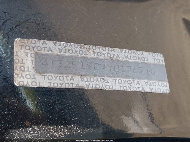 Aukcja sprzedaży 2000 Toyota Sienna Ce, vin: 4T3ZF19C9YU176710, numer aukcji: 45088211