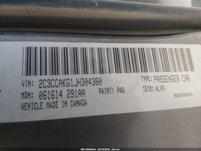 Aukcja sprzedaży 2018 Chrysler 300 Limited Awd, vin: 2C3CCAKG1JH304380, numer aukcji: 45088444