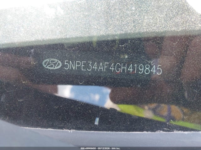 Aukcja sprzedaży 2016 Hyundai Sonata Limited, vin: 5NPE34AF4GH419845, numer aukcji: 45088458