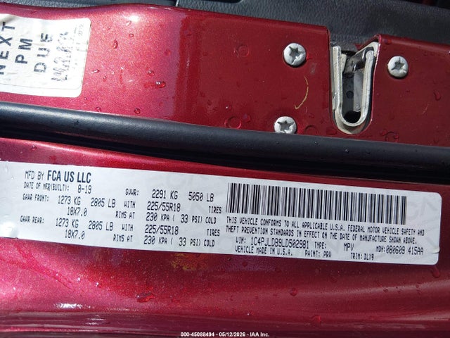 1C4PJLDB9LD502981 Jeep Cherokee Limited Fwd