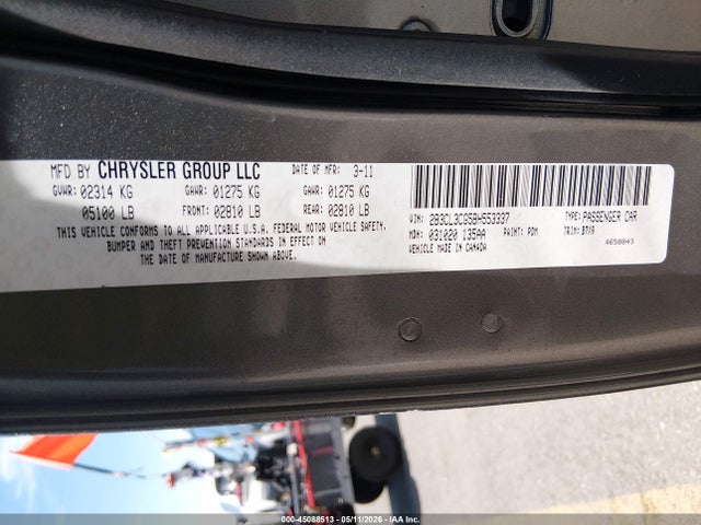 Продаж на аукціоні авто 2011 Dodge Charger, vin: 2B3CL3CG5BH553337, номер лоту: 45088513