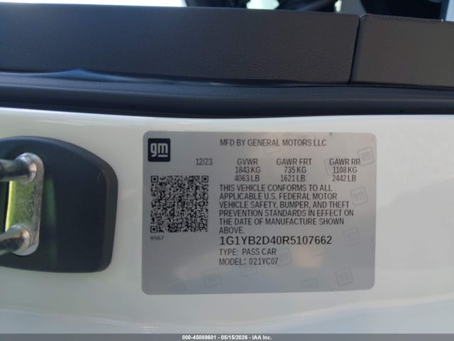 Chevrolet Corvette 2lt 2024 1G1YB2D40R5107662 Image 9
