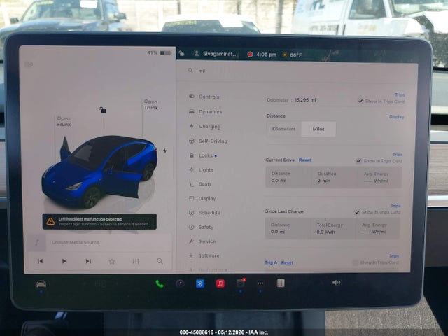 Auction sale of the 2025 Tesla Model Y Long Range Dual Motor All-wheel Drive, vin: 7SAYGDEE0SF293545, lot number: 45088616