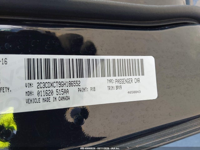 Продаж на аукціоні авто 2016 Dodge Charger R/t, vin: 2C3CDXCT9GH186552, номер лоту: 45088838