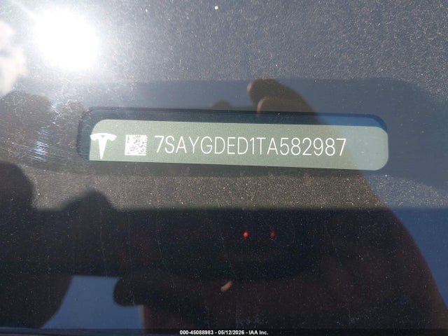 Продаж на аукціоні авто 2026 Tesla Model Y Premium Rear-wheel Drive/rear-wheel Drive, vin: 7SAYGDED1TA582987, номер лоту: 45088983