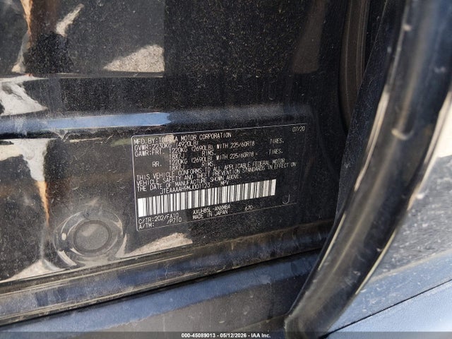 Aukcja sprzedaży 2021 Toyota Venza Le, vin: JTEAAAAH9MJ001123, numer aukcji: 45089013