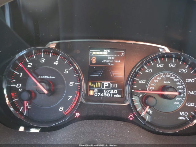 Aukcja sprzedaży 2019 Subaru Wrx Limited, vin: JF1VA1P62K8816673, numer aukcji: 45089179