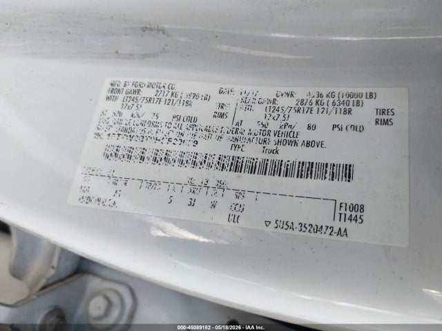 Продаж на аукціоні авто 2017 Ford F-250 Xl, vin: 1FT7W2BT9HEF29039, номер лоту: 45089182
