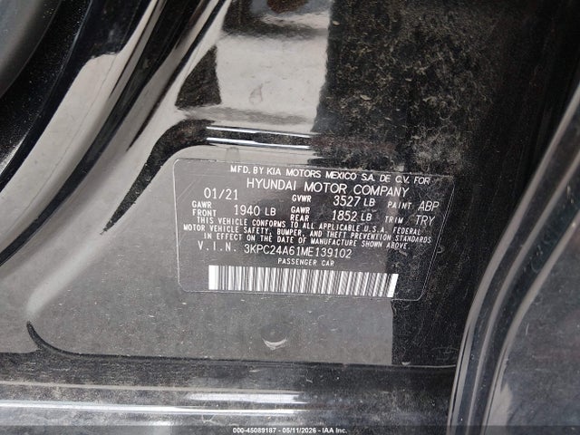 Hyundai ACCENT SE 2021 3KPC24A61ME139102 Image 9