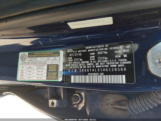 KIA Optima Lx 2017 5XXGT4L31HG128566 Image 9