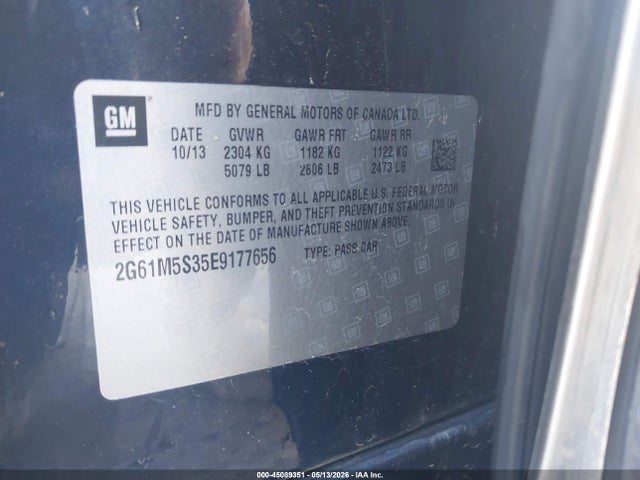 Aukcja sprzedaży 2014 Cadillac Xts Luxury, vin: 2G61M5S35E9177656, numer aukcji: 45089351